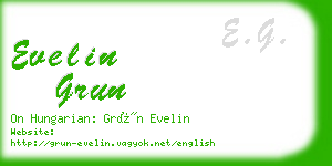 evelin grun business card